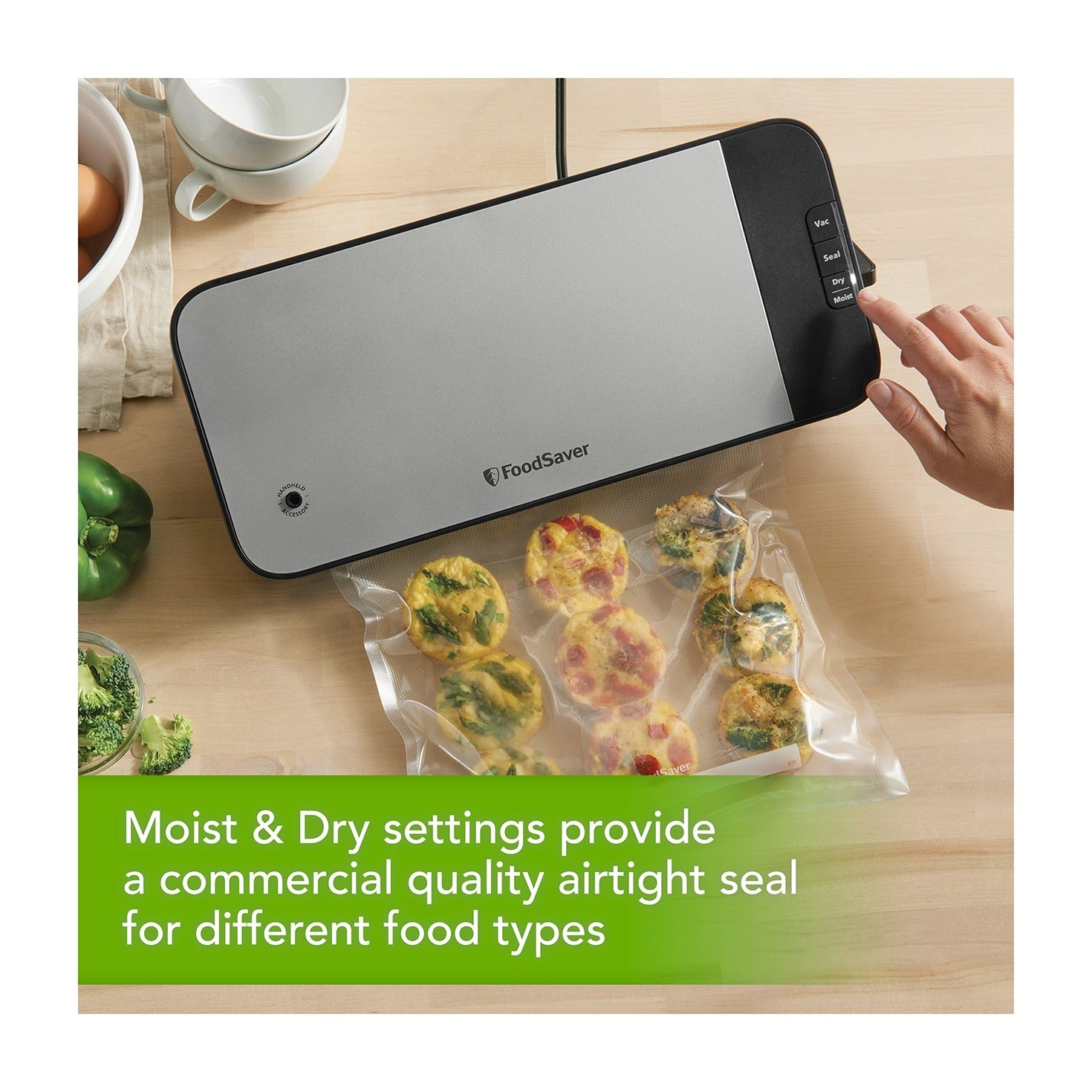 FoodSaver VS2198 vacuum sealer roll storage and cutter