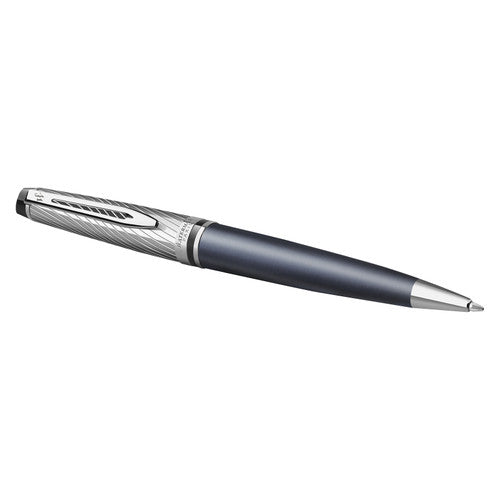 Waterman Expert Deluxe Metal and Stone Grey Lacquer Palladium Trim Ballpoint Pen Medium Tip