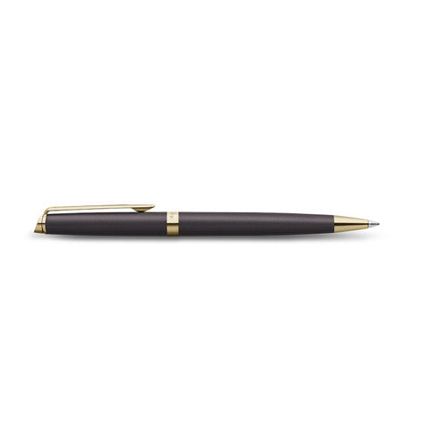 Waterman Hemisphere Metallic Black Gold Trim Ballpoint Pen Medium Tip