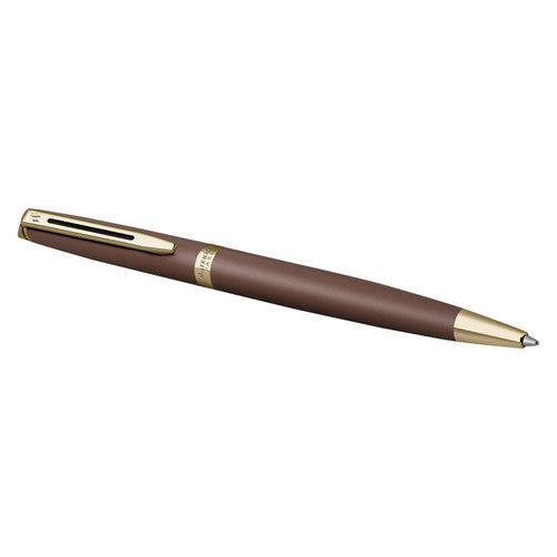 Waterman Hemisphere Metallic Copper Gold Trim Ballpoint Pen Medium Tip