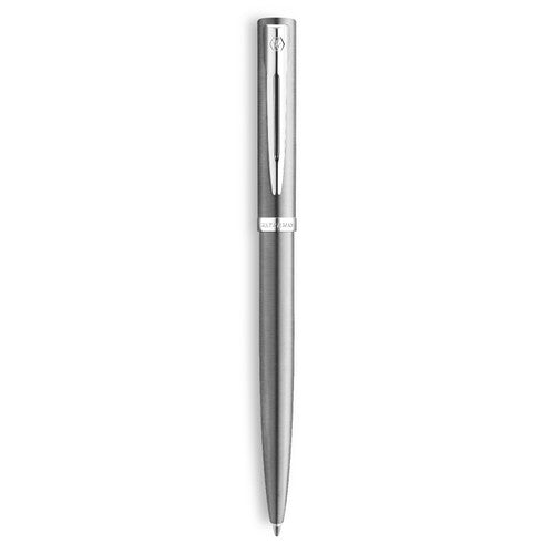 Waterman Impression Ballpoint Pen Stainless Steel with Chrome Trim Medium Tip Blue Ink Gift Box