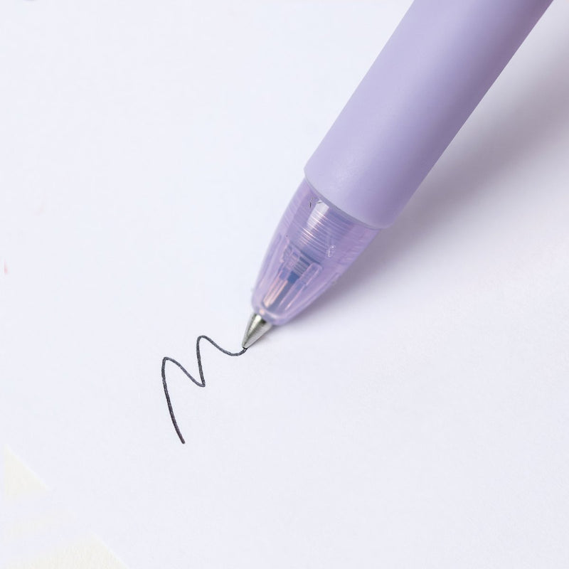 PILOT Acroball 150 Hybrid Retractable Ballpoint Extra Fine Purple Barrel Black Ink Box of 10-2