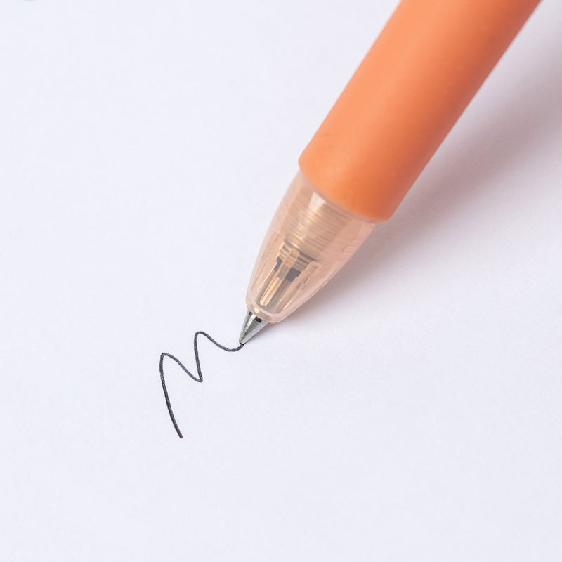 PILOT Acroball 150 Hybrid Retractable Ballpoint Extra Fine Coral Orange Barrel Black Ink Box of 10-2