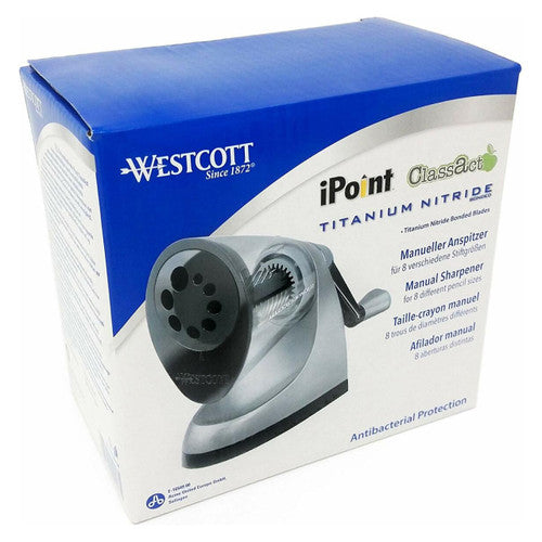 Westcott iPoint ClassAct Manual Pencil Sharpener Antimicrobial – view 6
