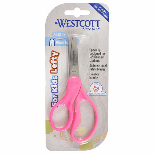 Westcott Kids Left Hand Scissors 127mm Blunt Tip Assorted Colours Box of 12 – view 2
