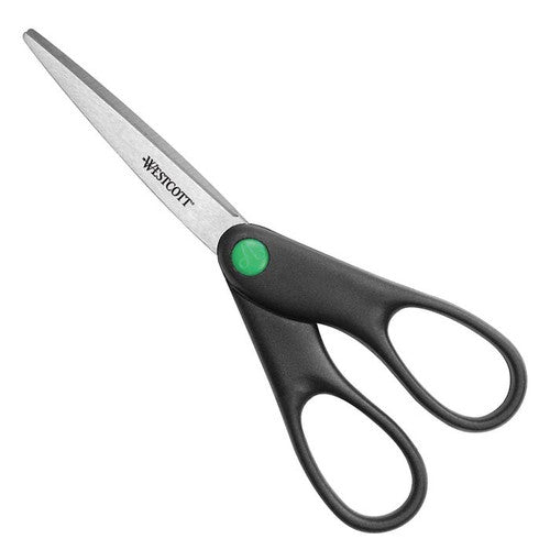 Westcott KleenEarth Scissors 178mm Straight Handle Black Pack of 6 – view 2