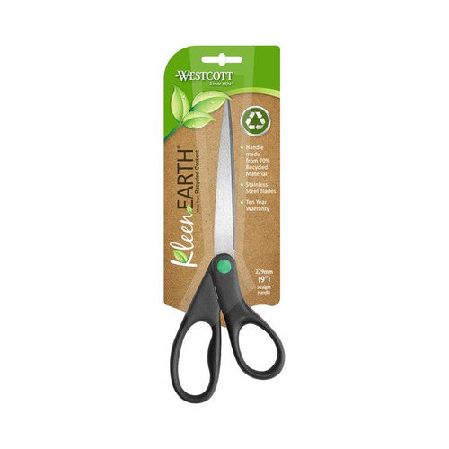 Westcott KleenEarth Scissors 229mm Straight Handle Box of 6