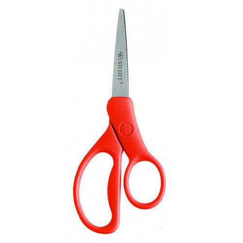 Westcott Student Anti-Microbial Scissors 152mm Red Bulk Pack of 30