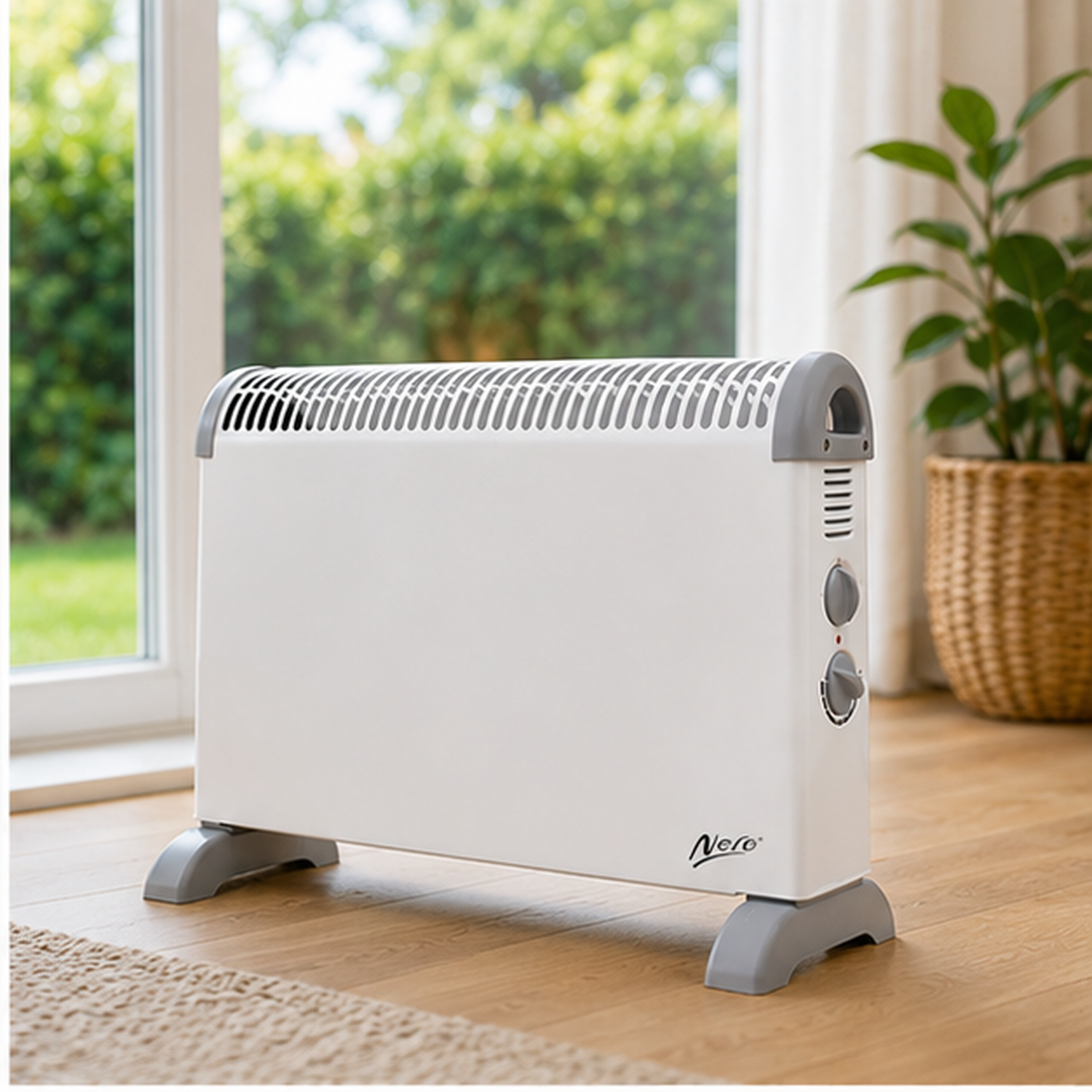 Nero 2000W Convector Heater White With Adjustable Thermostat-7