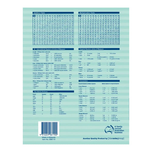 Writer Botany Book 225 x 175mm 48 Page QLD Year 1 Ruled + Margin Pack of 10