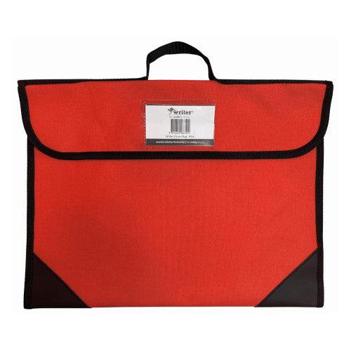 Writer Library Bag Red with Black Reinforced Corners Pack of 20