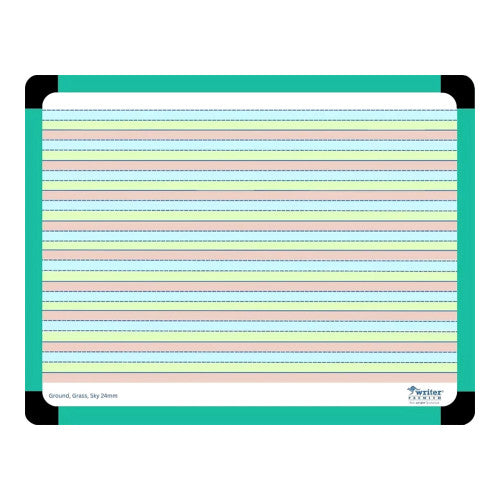 Writer Premium Student Whiteboard 360 x 280mm 24mm Dotted Thirds Ground/Grass/Sky Pack of 12