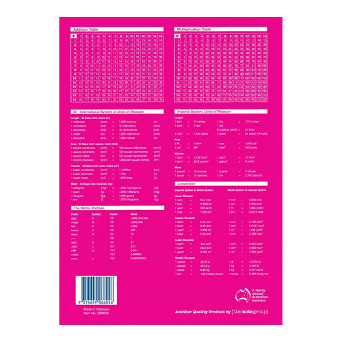 Writer Premium Transition Story Book 330x240mm 96 Page 24mm QLD Year 1 Ruled Red Margin Pack 10 — open pages showing ruling
