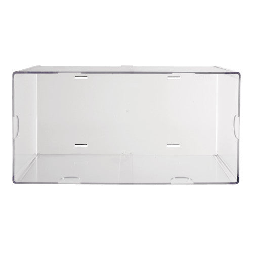 Deflecto Stackable Rectangular Double Cube Open Clear Organiser