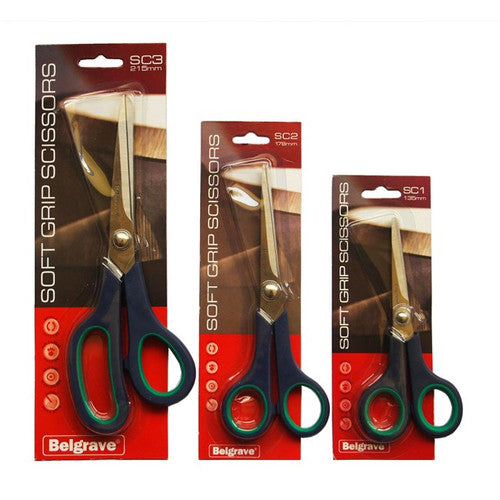 BELGRAVE 100851987 SCISSORS SC2 STAINLESS STEEL 178MM BLUE/GREEN BOX 12