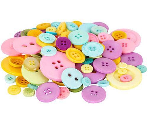 Zart Basics Buttons Pastel Colours Tub of 600g