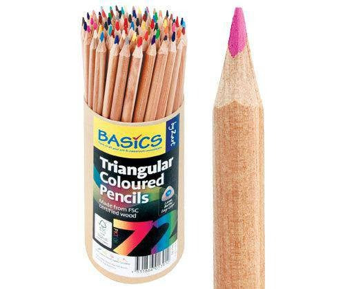 Zart Basics Triangular Colour Pencils Assorted Pack of 72