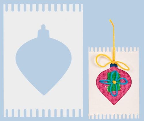 Zart Cardboard Weaving Looms Xmas Baubles Pack of 12