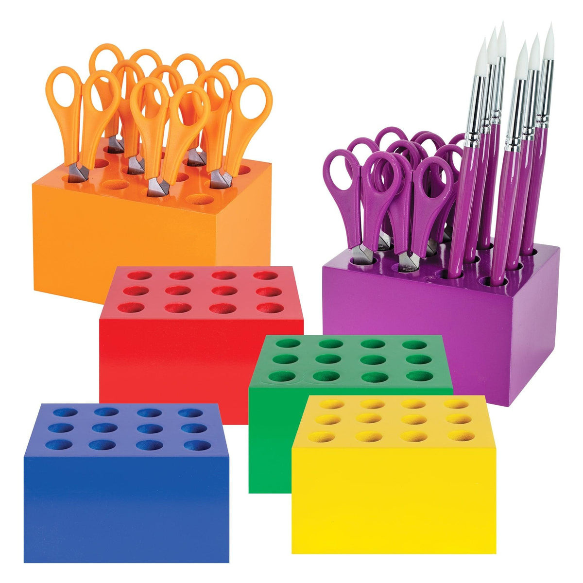 Zart Coloursorts Scissor Brush Block Orange