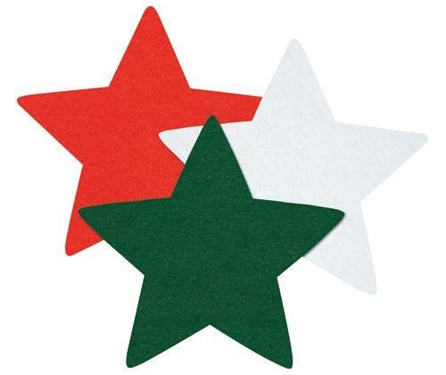 Zart Felt Star Decorations Pack of 60