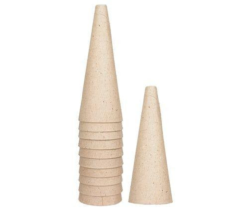 Zart Medium Cardboard Cones 12cm Pack of 10
