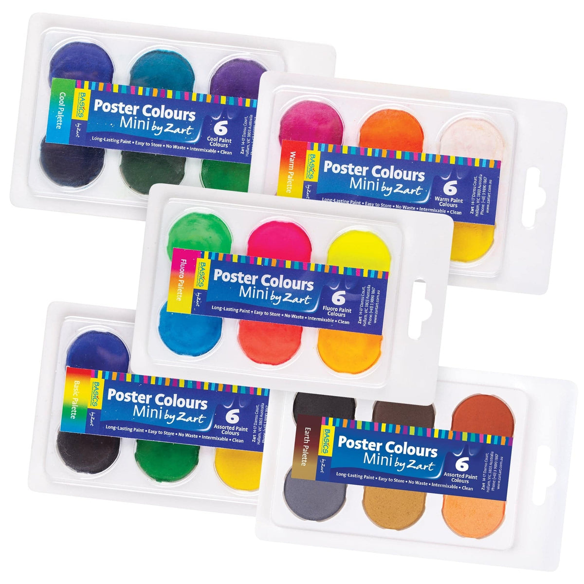 Zart Mini Poster Colours Warm