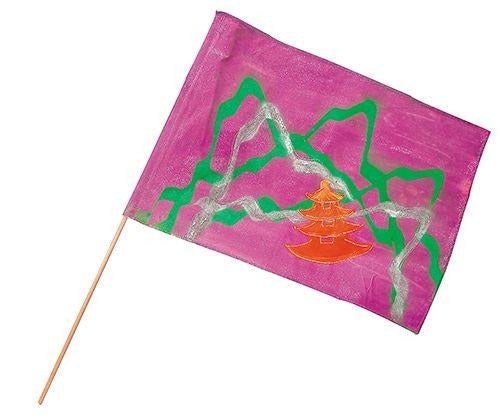 Zart Pre-Cut Calico Flags Pack of 10