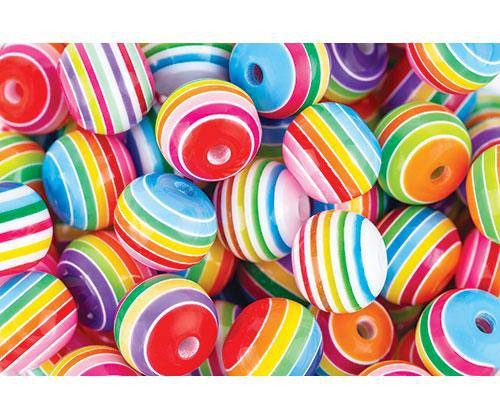 Zart Resin Beads Assorted Jar of 100g