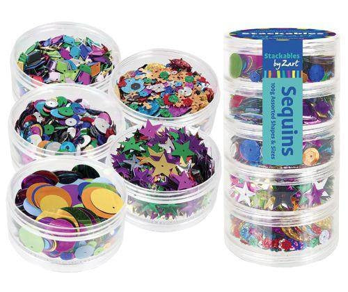Zart Stackable Sequins Assorted Pack of 100