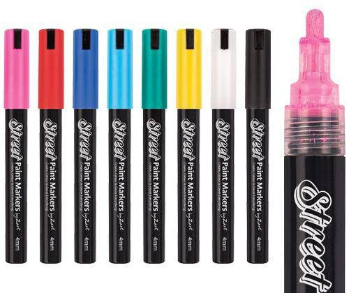 Zart Street Paint Markers Assorted Pack of 8