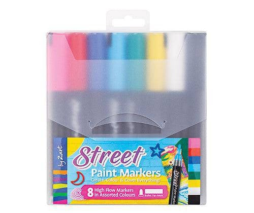 Zart Street Paint Markers Assorted Pack of 8