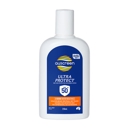 Zions Auscreen Ultra Protect SPF 50+ Sunscreen 250ml Pack of 24