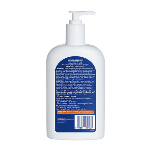 Zions Auscreen Ultra Protect SPF 50+ Sunscreen 500ml Pack of 12