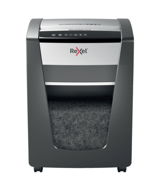 REXEL 2104577AU MOMENTUM M515 MICRO CUT PAPER SHREDDER BLACK