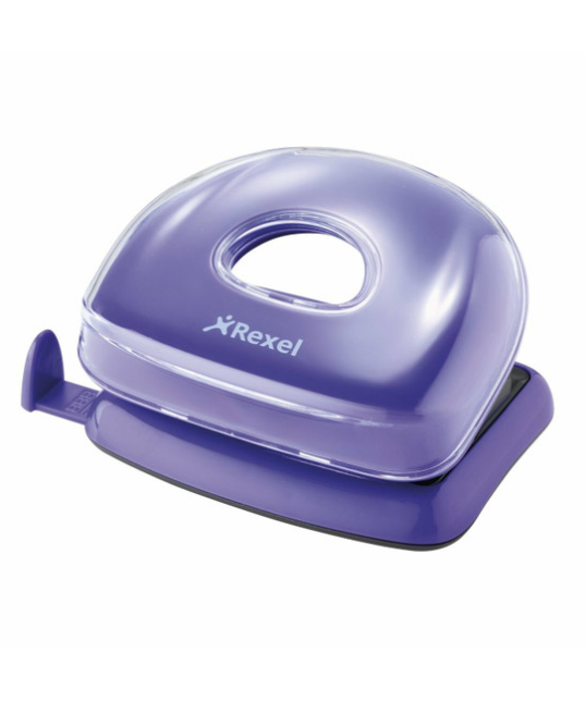 REXEL #2104033 JOY 2 HOLE PUNCH 10 SHEET CAPACITY PURPLE