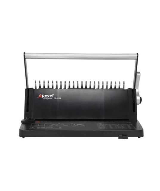 REXEL #2101150 COMB BINDER CB1150 BLACK