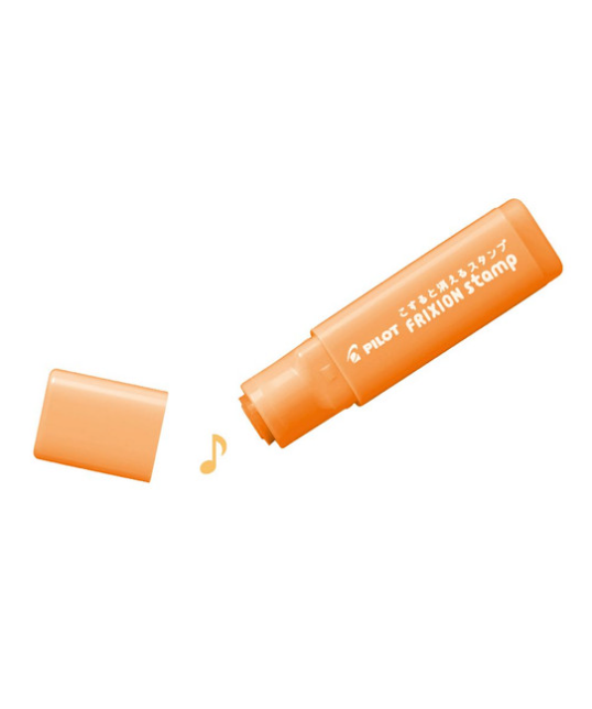 PILOT 618002 FRIXION ERASABLE RUBBER STAMP MUSIC NOTE APRICOT IN ORANGE EACH (SPF-12-07AO)