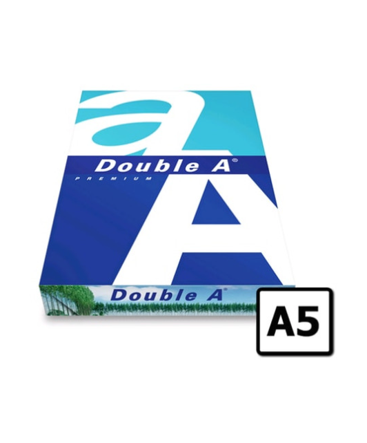 DOUBLE A SMOOTHER A5 COPY PAPER 80GSM WHITE 500 SHEETS