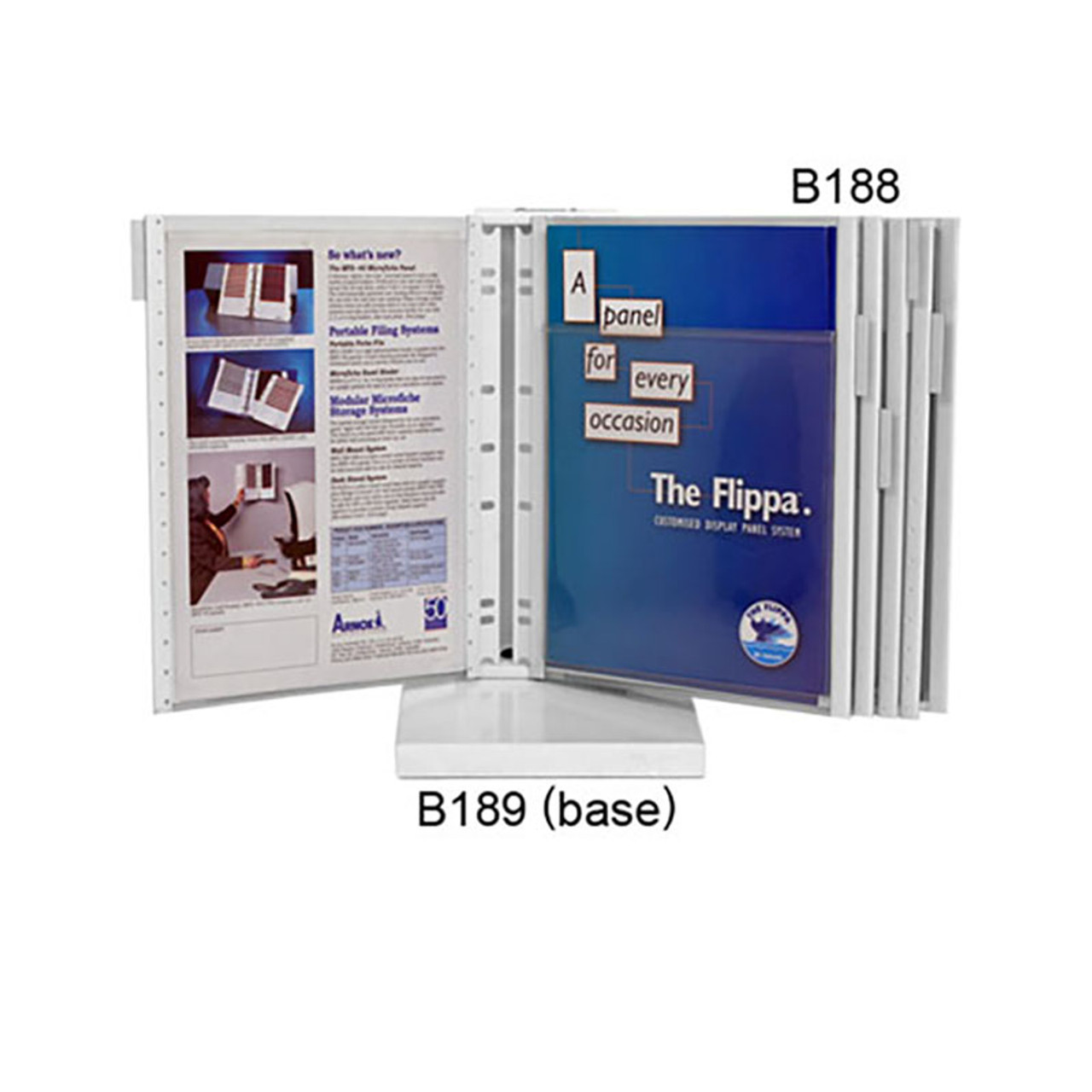 ARNOS B195 FLIPPA BROCHURE & MULTISHEET DISPLAY SYSTEM - A4 BROCHURE HOLDER (SINGLE PANEL ONLY)