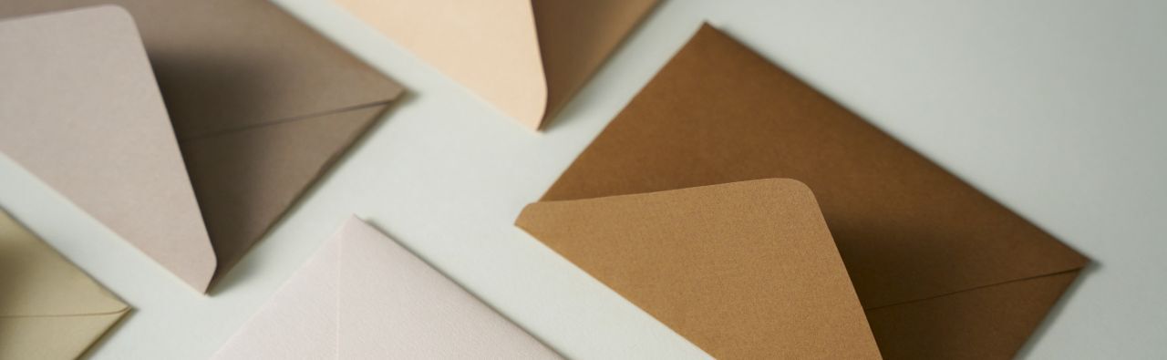 Quill Coloured envelope range