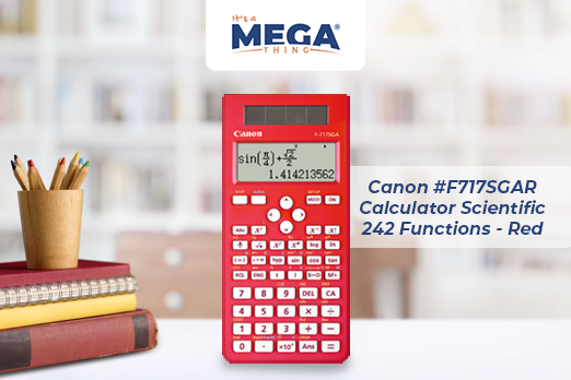 CANON #F717SGAR CALCULATOR SCIENTIFIC 242 FUNCTIONS - RED