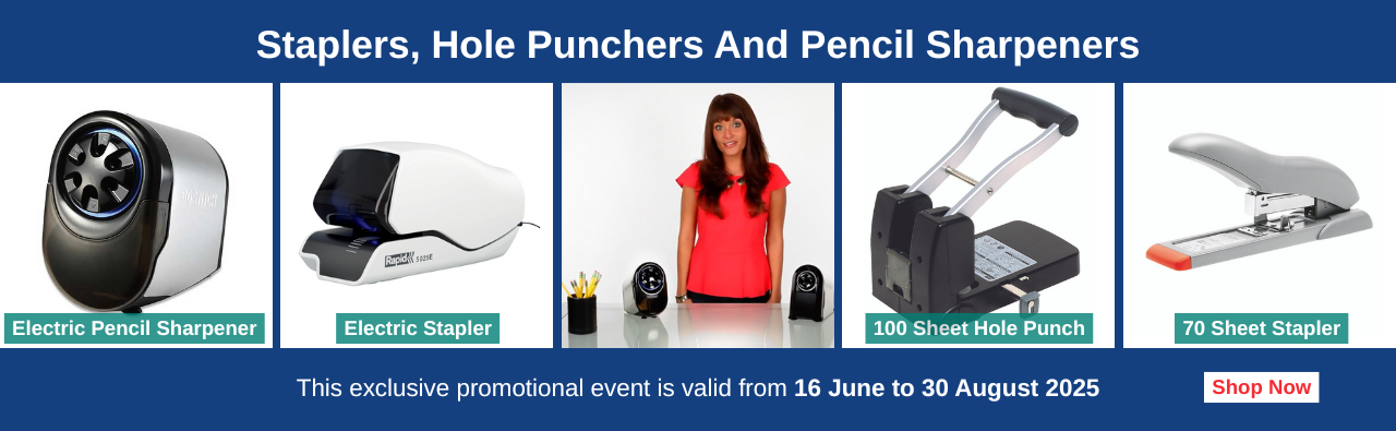 Staplers, Hole Punchers And Pencil Sharpeners